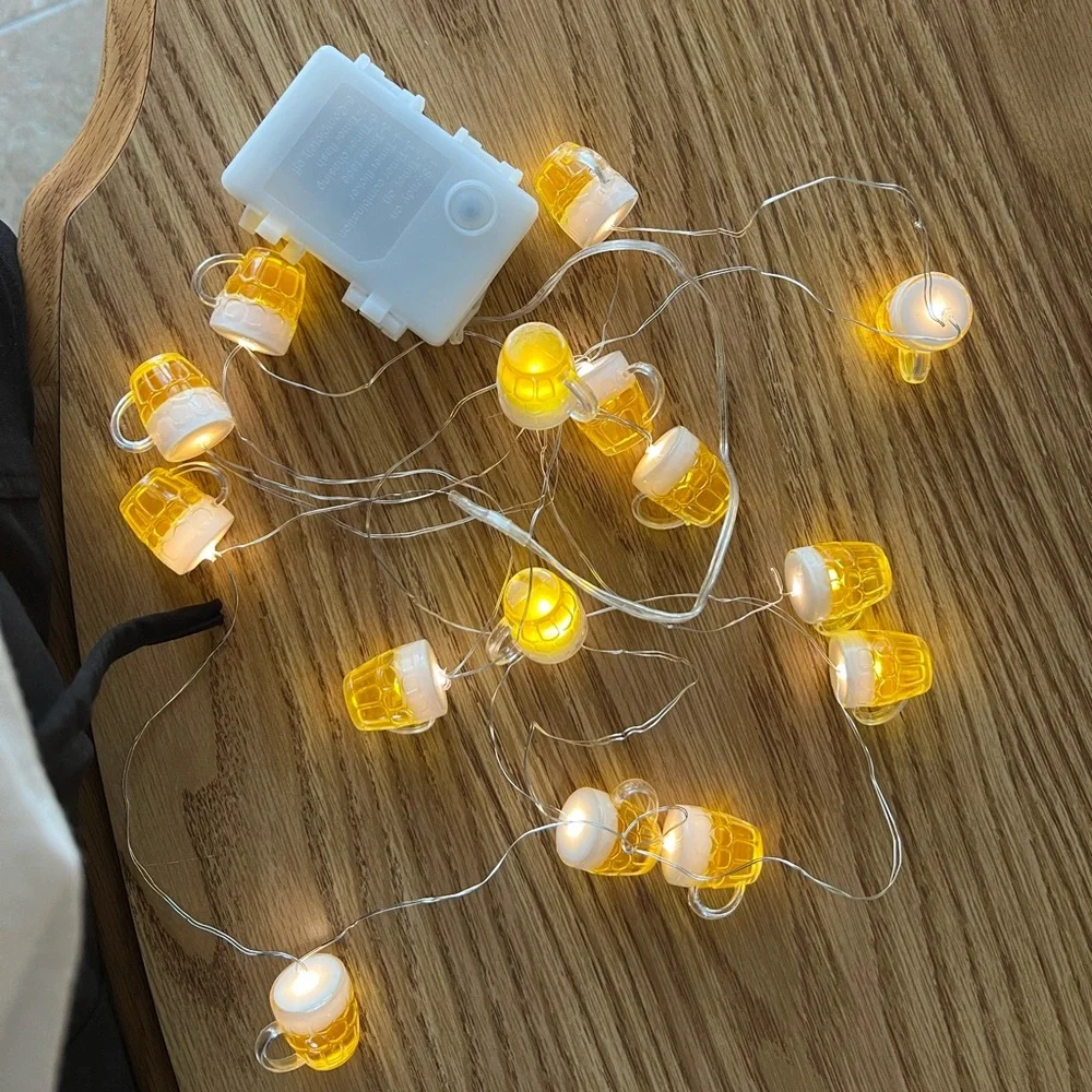 Beer Mug String lights my Battery operated String lights.